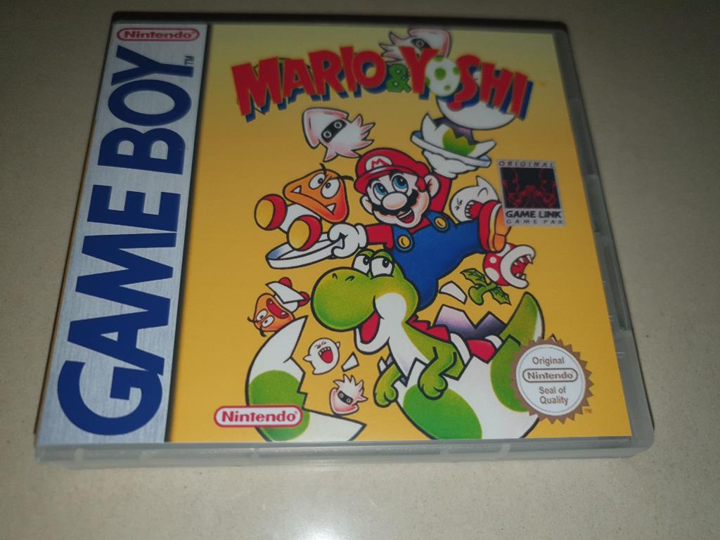 Mario & Yoshi Game Boy GB Game Case, Envoi, Comme neuf