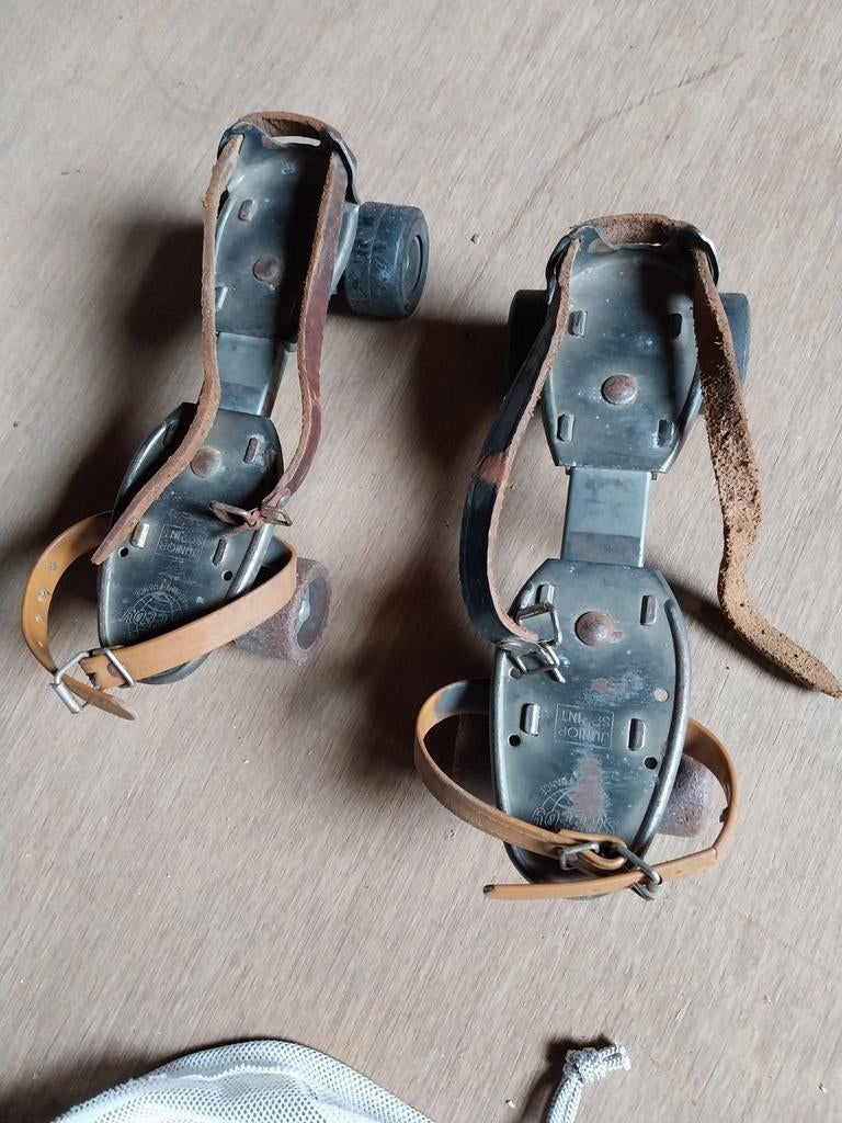 Mooi Vintage, Oude-retro,  antieke set rolschaatsen., Ophalen, Verstelbaar, Gebruikt, Kinderen