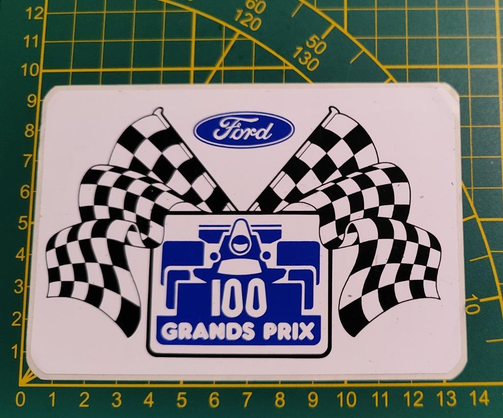 Sticker F1 Formule 1 Ford 100 Grand Prix, Enlèvement ou Envoi