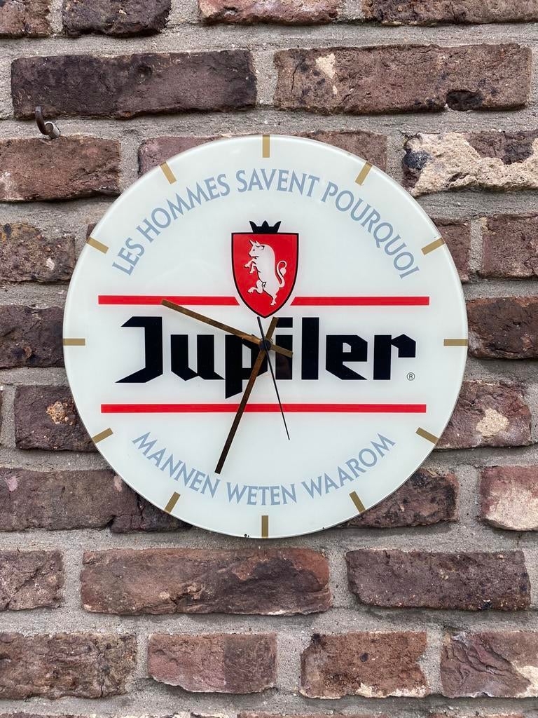 JUPILER horloge, Enlèvement ou Envoi, Utilisé, Panneau, Plaque ou Plaquette publicitaire, Jupiler