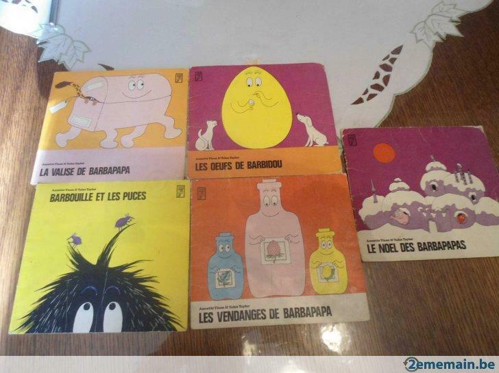Très BeauLot de 5 anciens Livres Barbapapa en état TRES Corr
