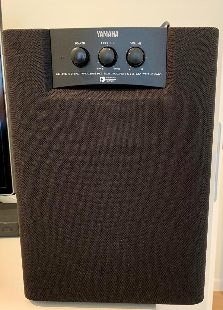 Yamaha Actieve Subwoofer YST-SW40, Autres marques, Moins de 60 watts, Subwoofer, Comme neuf