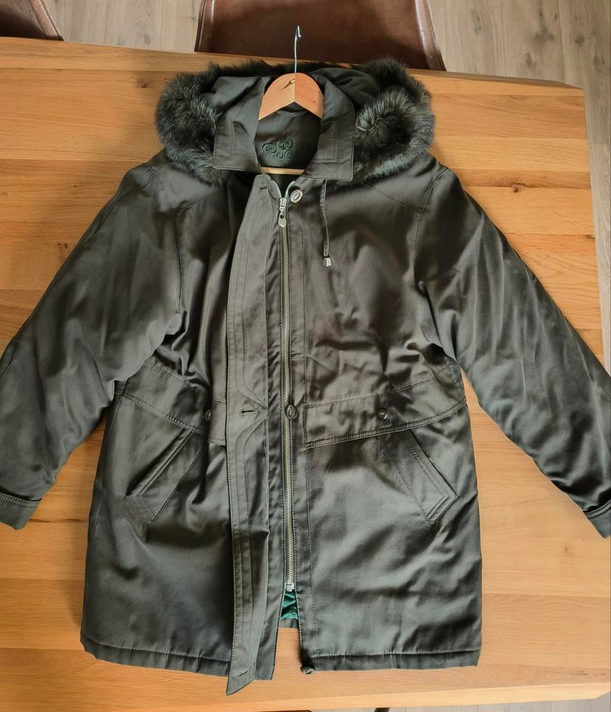 Donkergroene jas van Women's Wear, Maat 42/44 (L), Ophalen of Verzenden, Zo goed als nieuw, Women's wear
