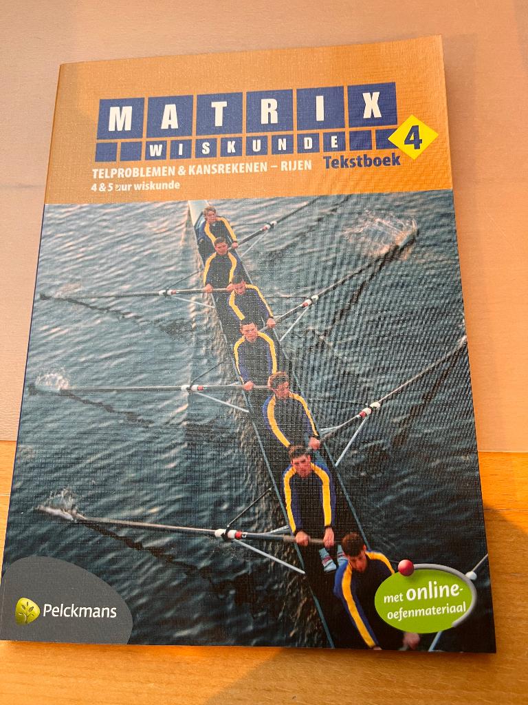 Matrix wiskunde telproblemen en kansrekenen tekstboek, Boeken, Ophalen, ASO, Wiskunde A, Nieuw
