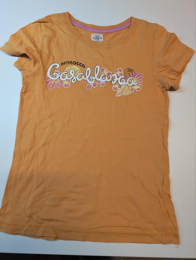 T-shirt orange L.O.G.G. pour 8 ans, Enfants & Bébés, Vêtements enfant | Taille 128, Enlèvement ou Envoi, Chemise ou À manches longues