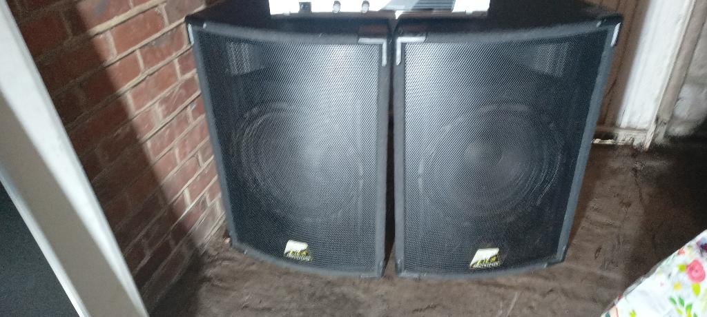 JB systems pro15 speakers + VX 700 eindversterker, Enlèvement, Utilisé, 500 à 1000 watts, Sono