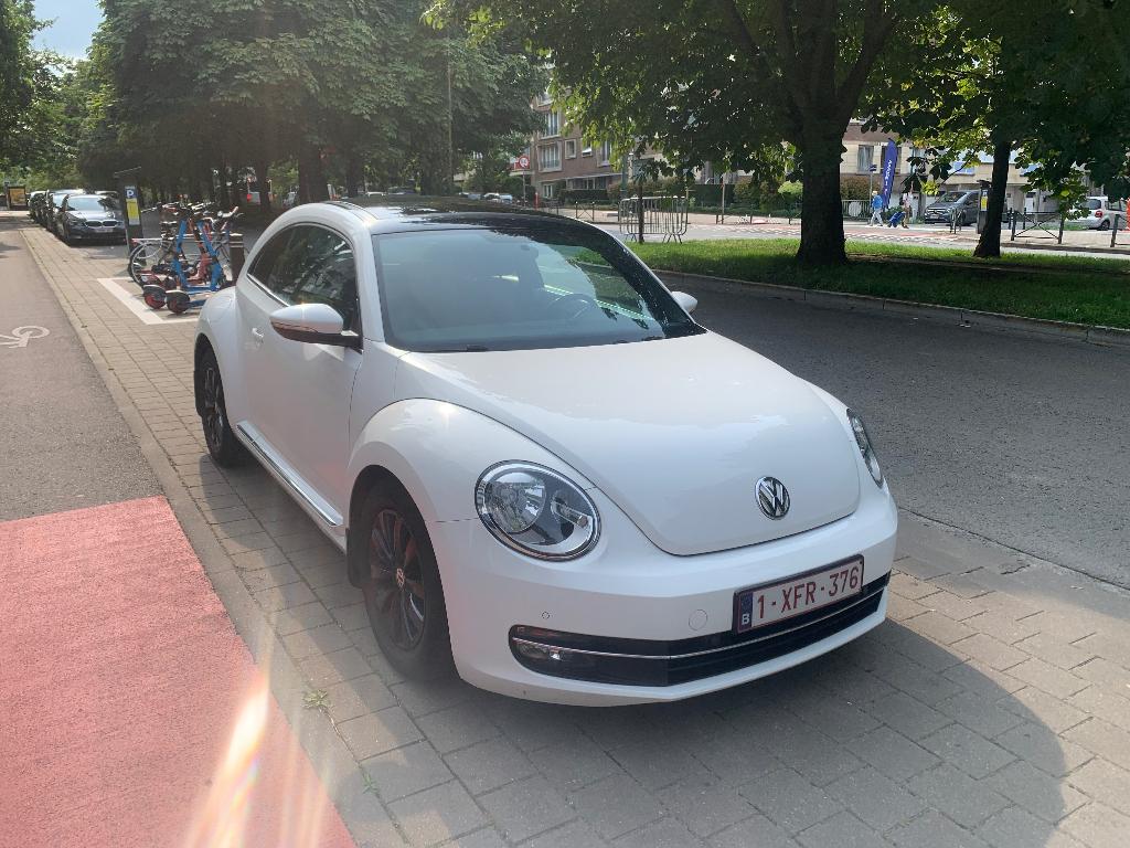 Volkswagen Beetle 1.2 TSI Versnellingsbak DSG 2013 GPS, Auto's, 4 zetels, Stof, Zwart, 4 cilinders