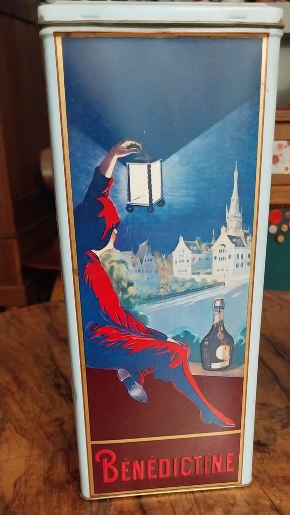 Boîte bénédictine vintage La Grande Liqueur Française-Objets, Ophalen of Verzenden, Gebruikt