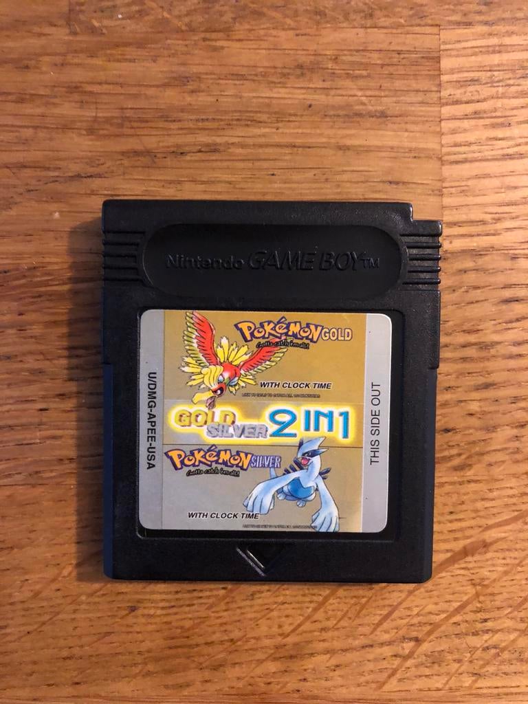 Pokemon Gold & Silver (2 in 1, spelletje werkt NIET meer), Games en Spelcomputers, Games | Nintendo Game Boy, Ophalen of Verzenden