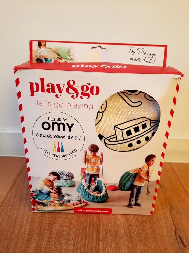 Play&Go design by Omy • speelmat / opbergzak, Ophalen of Verzenden, Zo goed als nieuw, Jongen of Meisje