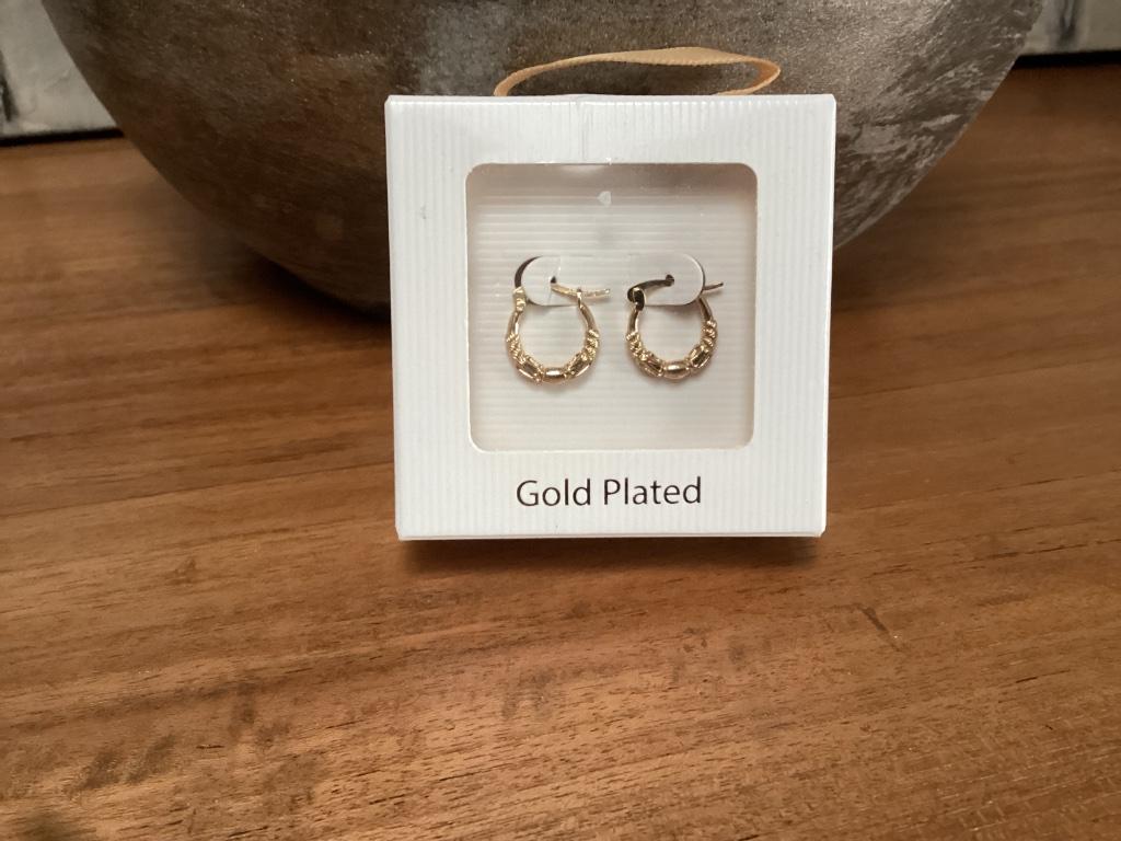 Oorringen goldplated, Overige materialen, Hangers, Nieuw, Ophalen of Verzenden
