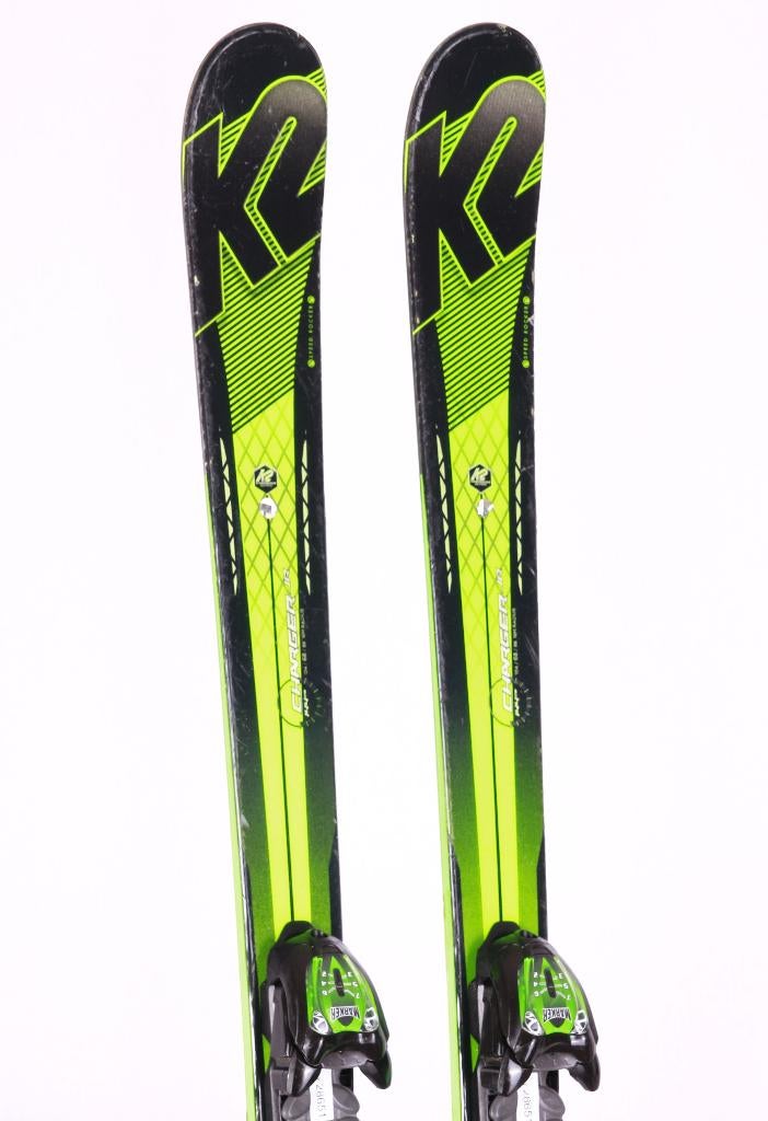 144 skis pour enfants K2 CHARGER JR, vert/noir + Marker 7, Carving, Enlèvement ou Envoi, Skis, 140 à 160 cm