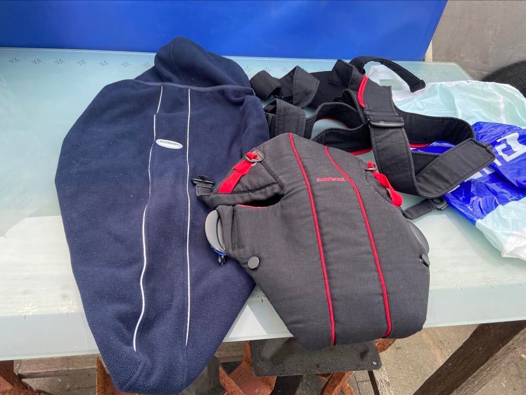 Draagzak babybjorn incl extra hoes voor koudere dagen, Ophalen of Verzenden, Zo goed als nieuw, Draagzak