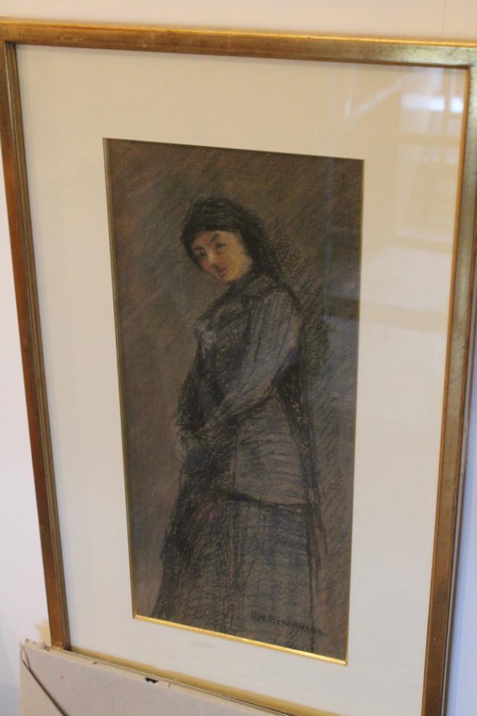 Emile Berchmans. Portrait de dame., Enlèvement ou Envoi