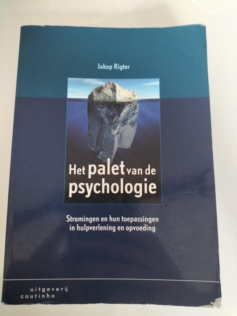Jakop Rigter - Het palet van de psychologie, Enlèvement ou Envoi, Psychologie cognitive, Jakop Rigter
