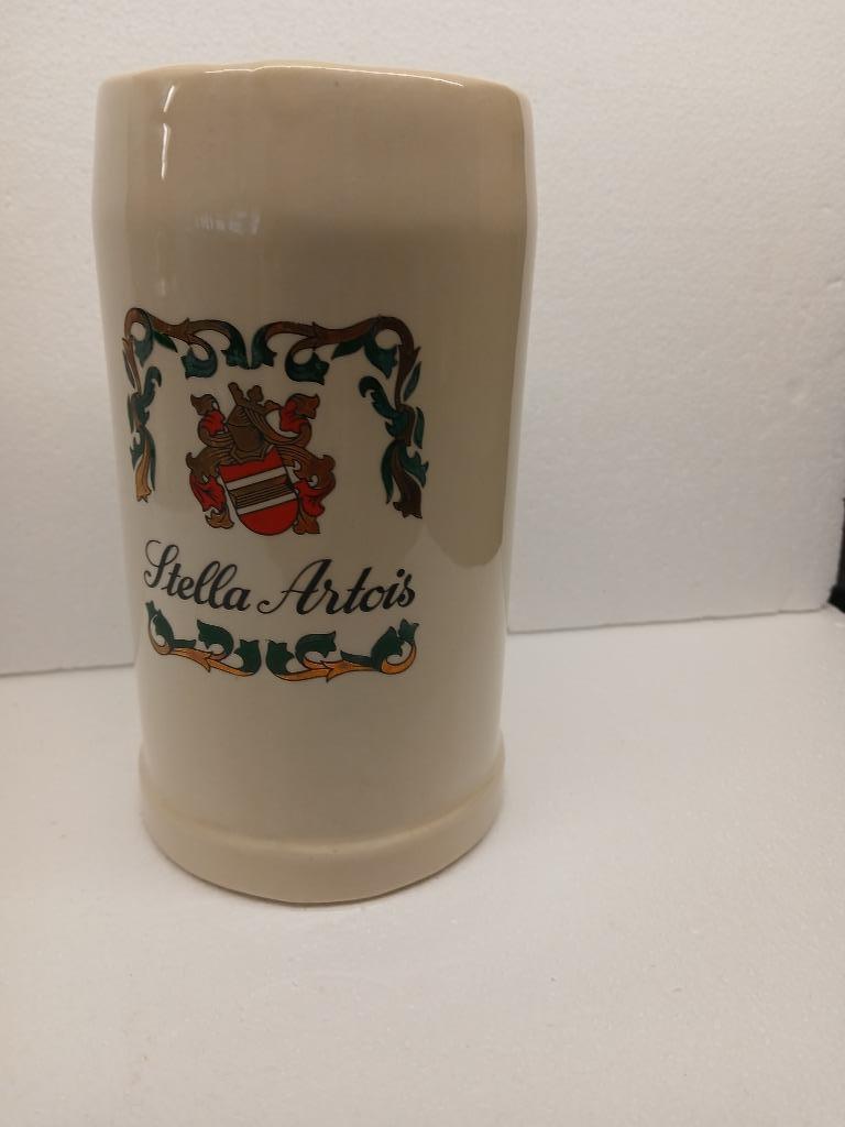 Ancienne chope en grès STELLA ARTOIS en parfait état, Collections, Marques de bière, Comme neuf, Chope(s), Stella Artois, Enlèvement ou Envoi