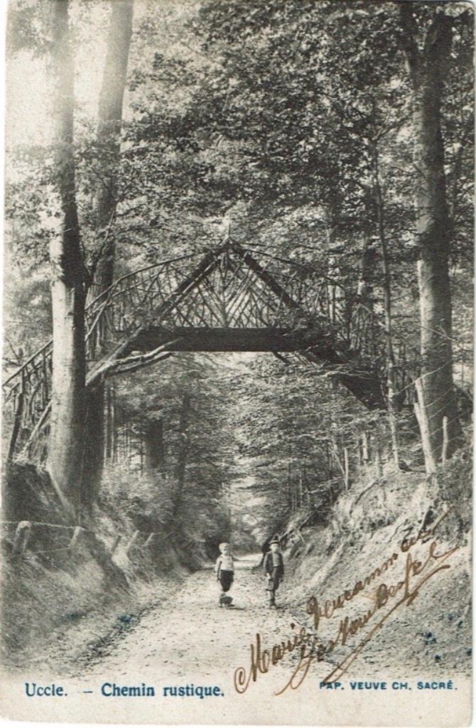 Carte postale ancienne Uccle Chemin rustique 1905 ?, Collections, Cartes postales | Belgique, Envoi, Avant 1920, Affranchie, Bruxelles (Capitale)