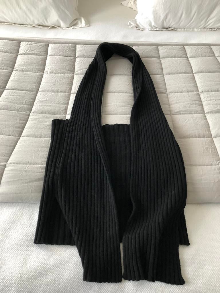 CORA KEMPERMAN VEST SJAAL TOP RIBBEL ZWART, Enlèvement ou Envoi, Comme neuf, Noir