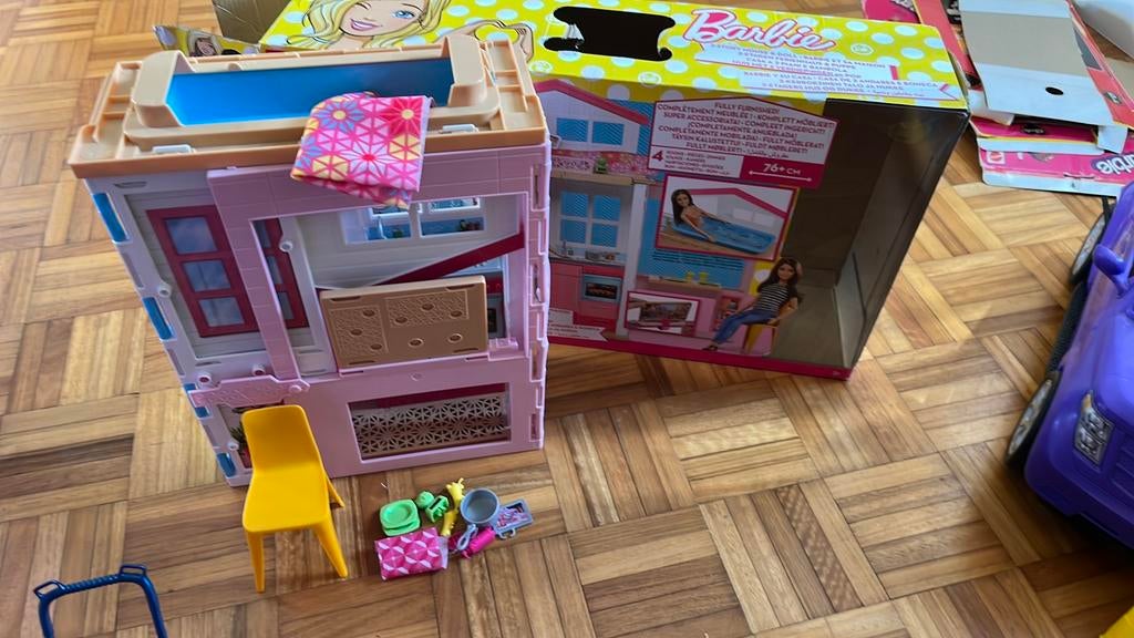 Barbie maison pliable, Enlèvement ou Envoi, Utilisé
