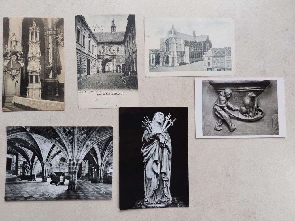 6 oude postkaarten van Diest, Verzamelen, Verzenden