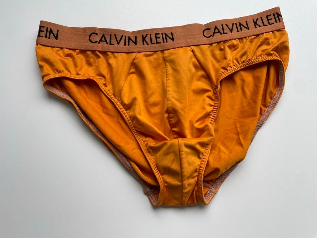 Calvin Klein Polyamide Slip, Kleding | Heren, Ondergoed, Verzenden, Oranje, Calvin Klein, Slip