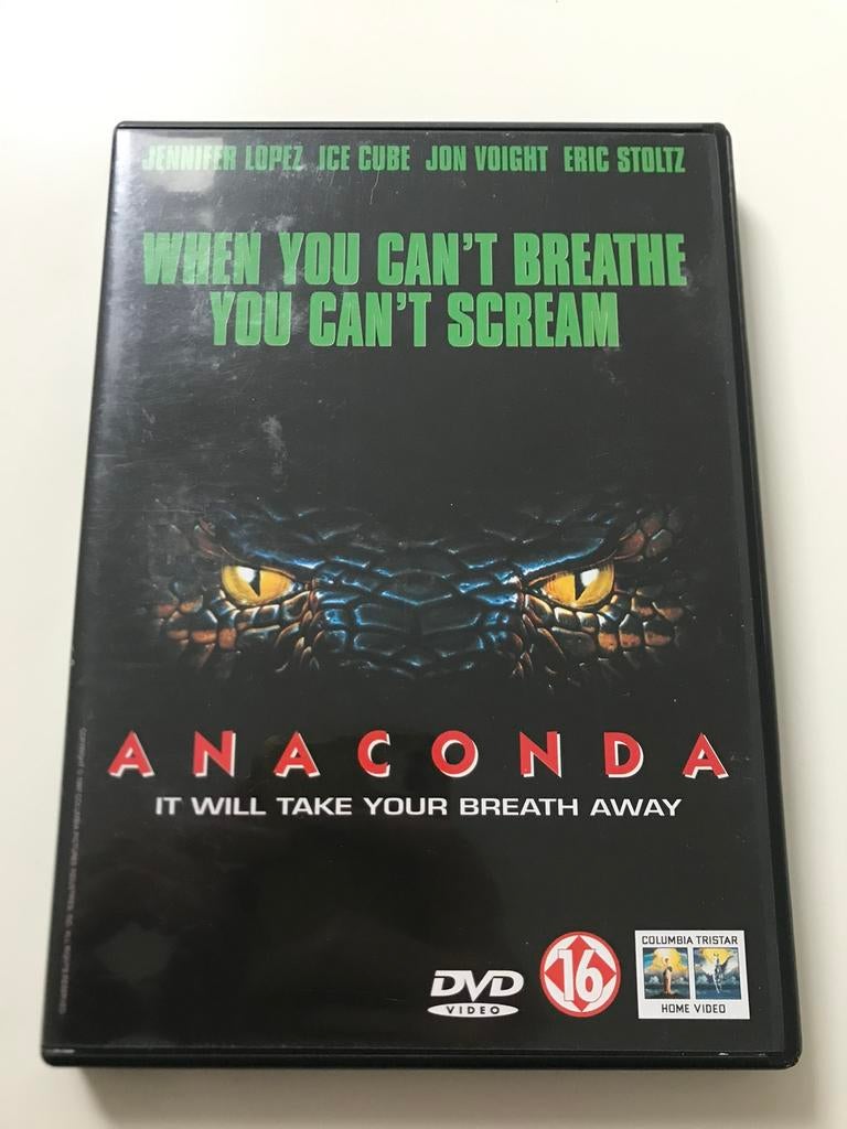 DVD Anaconda, Vanaf 16 jaar, Ophalen of Verzenden, Zo goed als nieuw, Monsters