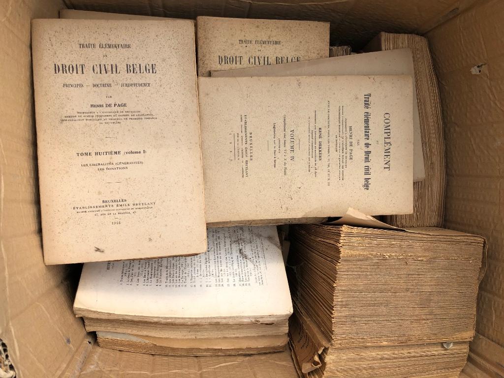 Oude boeken code civil belge rechten Henri de page, Livres, Enlèvement, Utilisé