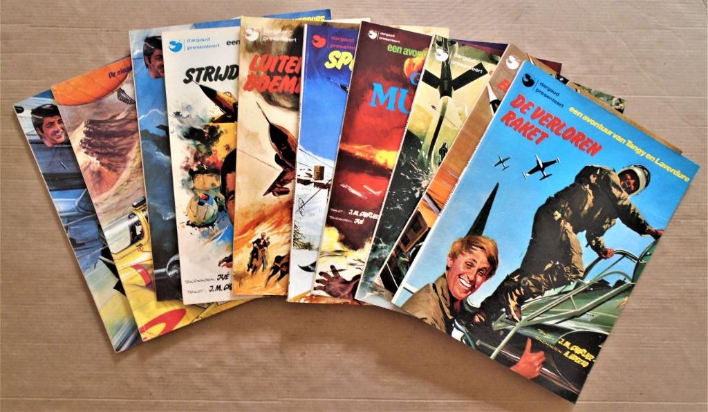 Tanguy & Laverdure - 7 Dargaud-Oberon +3 Novedi ed.- 1979/82, Boeken, Gelezen, Jean-Michel Charlier, Ophalen of Verzenden, Meerdere stripboeken