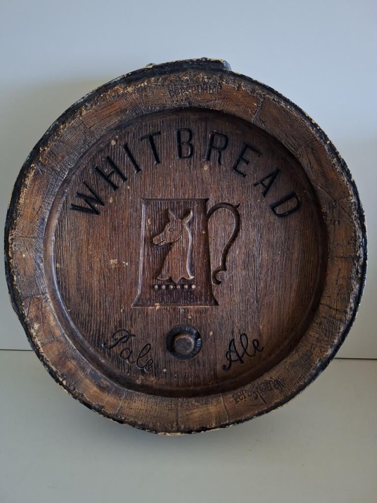 Oud kunststof reclamebord Whitbread pale ale bier, Verzamelen, Biermerken, Ophalen of Verzenden