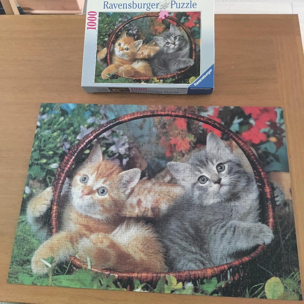 Ravensburger Kittens puzzel, Hobby en Vrije tijd, Ophalen, 500 t/m 1500 stukjes, Zo goed als nieuw, Legpuzzel