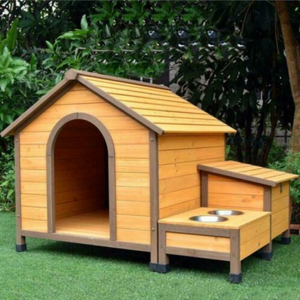 Niche avec gamelles et rangement abri chien niche XXL NEUF, Verzenden, Nieuw, Hondenhok