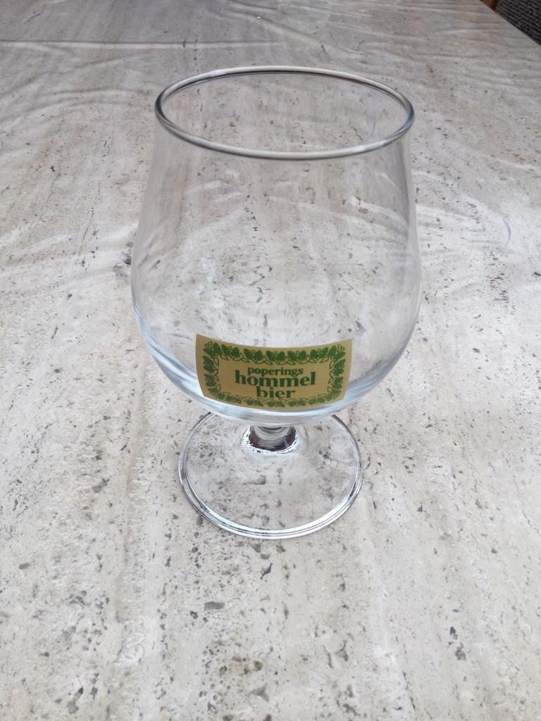 Poperinge Hommelbier glazen - 6 stuks, Verzamelen, Ophalen of Verzenden, Gebruikt