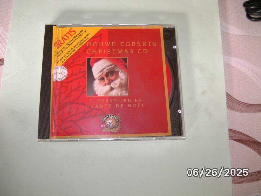 Een CD met 15 kerstliederen uitgegeven door Douwe Egberts, Envoi, Comme neuf, Noël