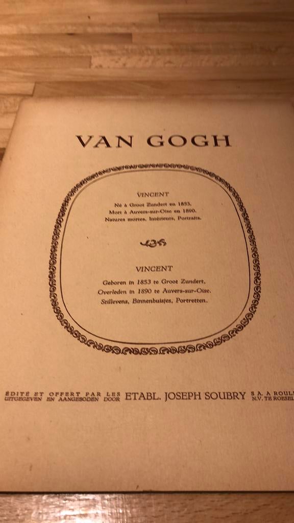 Folder nr. 13 Van Gogh-uitgever Soubry, Verzamelen, Gebruikt