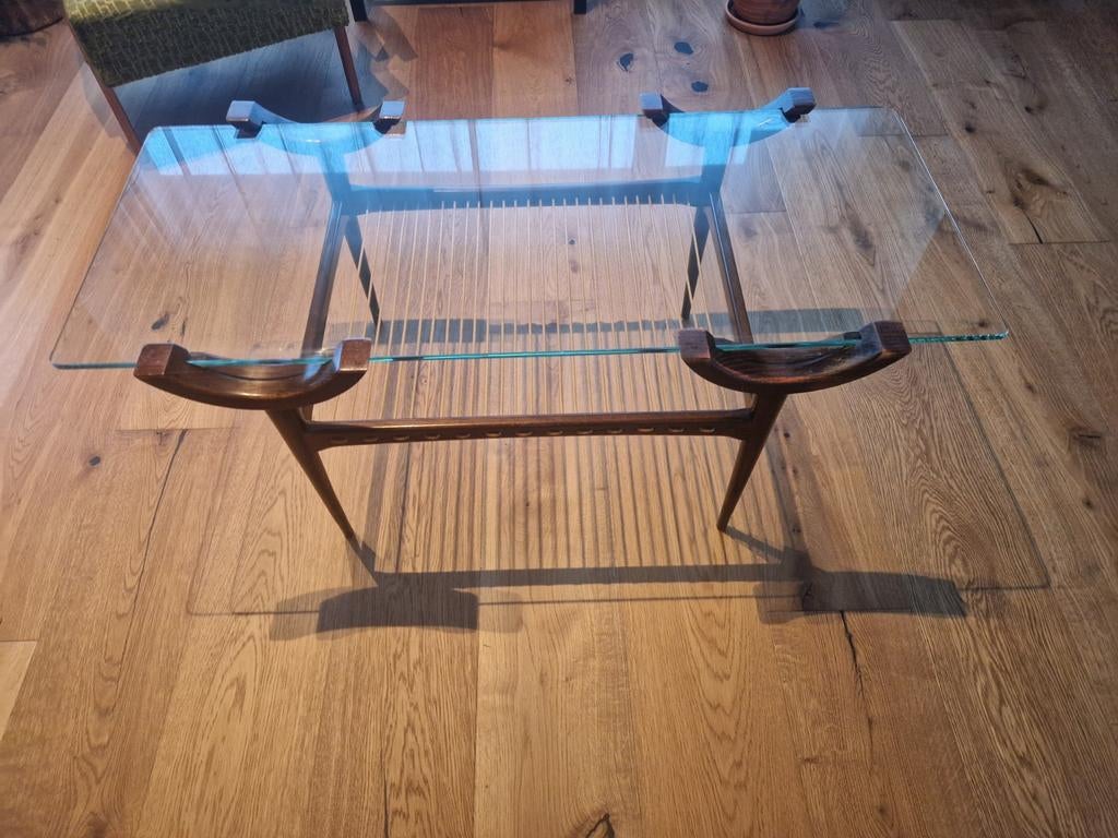 Table basse du milieu du siècle, Teck, Moins de 50 cm, Vintage, 50 à 100 cm