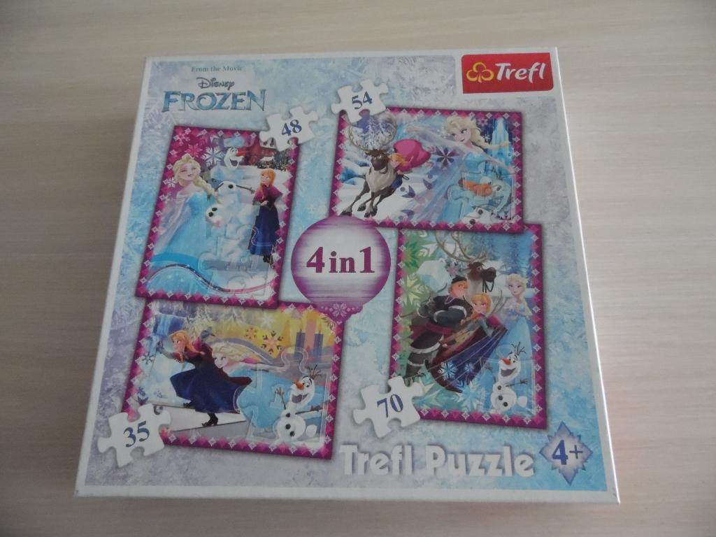 PUZZLE LA REINE DES NEIGES 35, 48, 54 ET 70 PIÈCES  DISNEY, Enlèvement ou Envoi, Plus de 50 pièces, Comme neuf, 4 à 6 ans