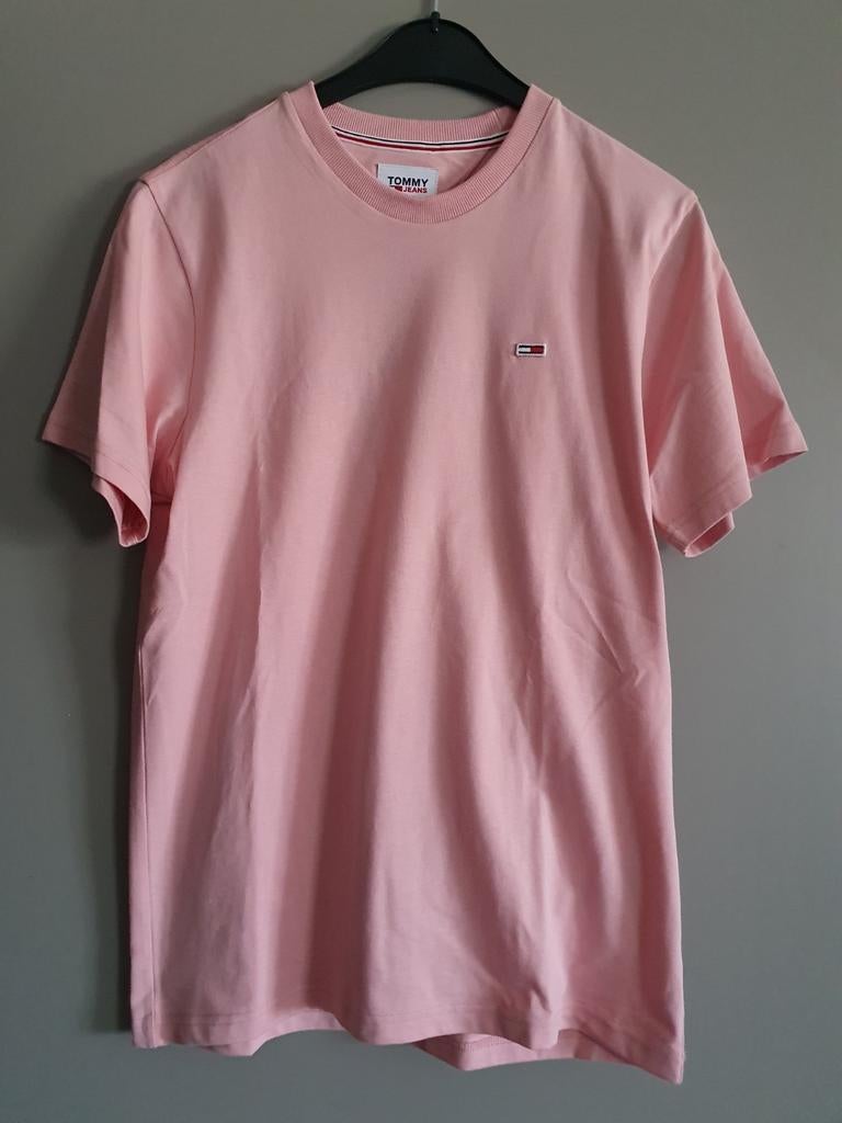 Nieuwe t-shirt voor heren van Tommy Hilfiger maat S, Kleding | Heren, T-shirts, Nieuw, Ophalen of Verzenden, Tommy hilfiger, Roze