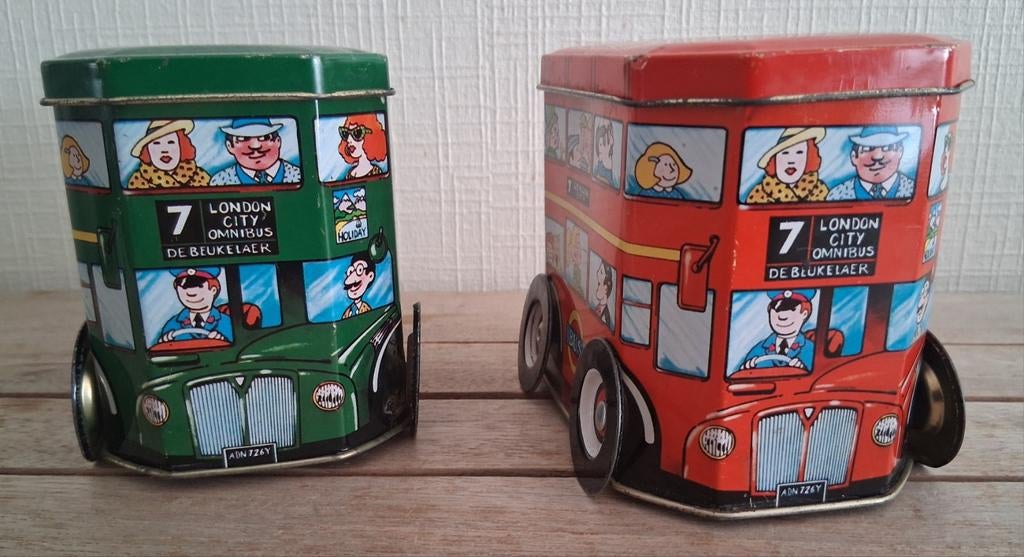 2 blikken London City bussen - De Beukelaer, Ophalen of Verzenden