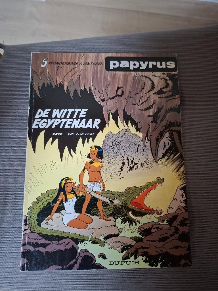 Papyrus: De witte Egyptenaar, Gelezen, De Gieter, Eén stripboek, Ophalen of Verzenden