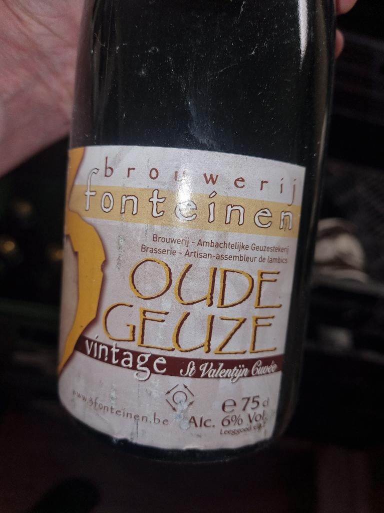 3 Fonteinen - Oude Geuze vintage- 'St Valentijn Cuvée'- 2007, Ophalen of Verzenden, Zo goed als nieuw