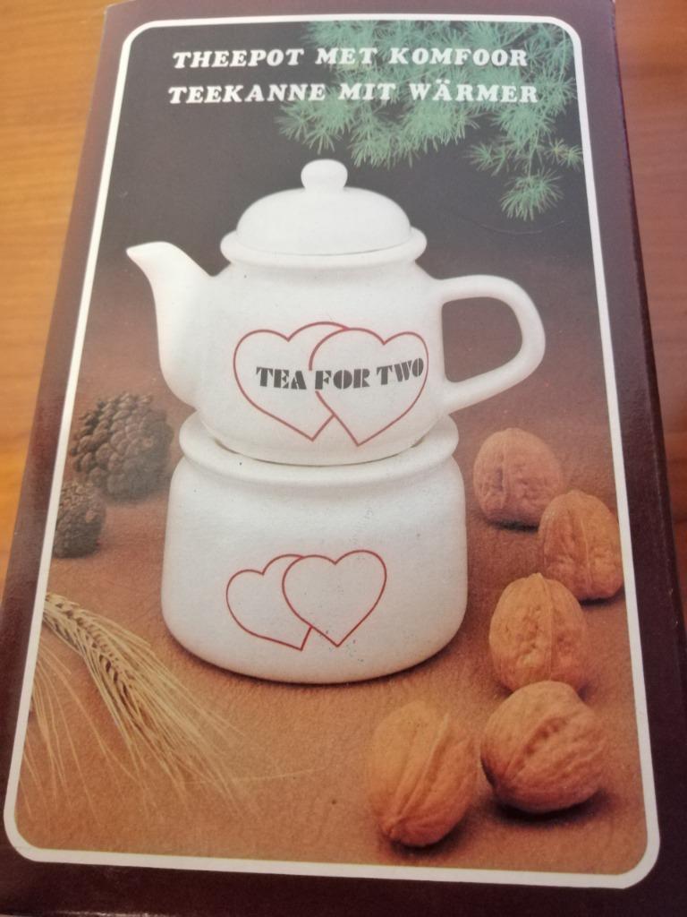 Nieuwe thee voor twee theepotten met hete kaarshouder, Huis en Inrichting, Keuken | Servies, Ophalen, Keramiek, Overige typen