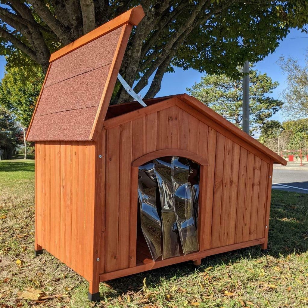 Grande niche avec toit ouvrant niche xxl abri chien cabane c, Dieren en Toebehoren, Hondenhokken, Nieuw, Verzenden