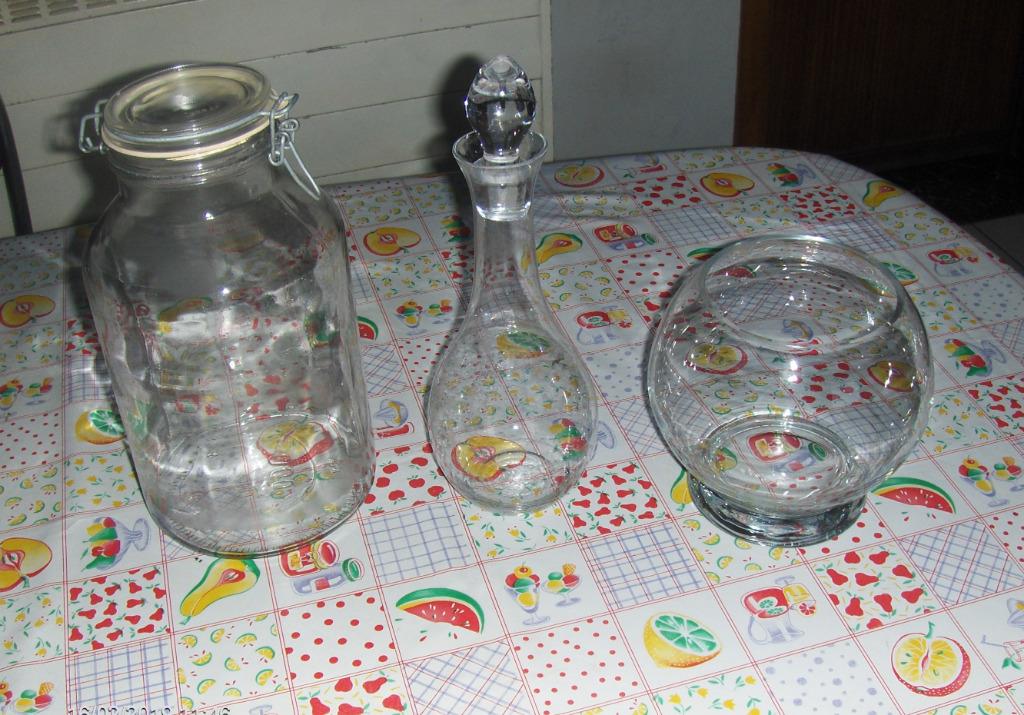 Bewaarpot met Klemdeksel + NIEUWE Snoepbokaal en Karaf, Ophalen of Verzenden, Nieuw, Glas, Overige typen