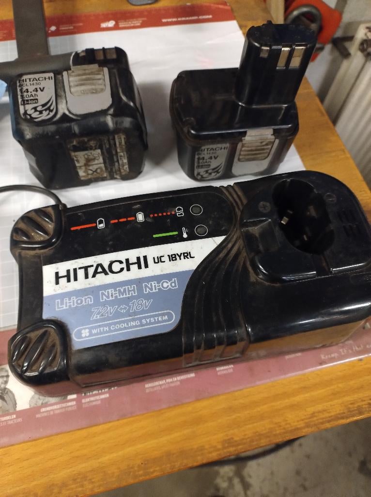 accu en lader hikoki, Ophalen