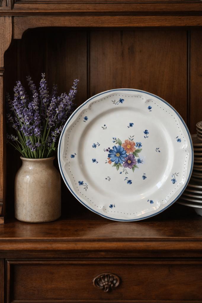 Trois grandes assiettes de présentation Provincial Bouquet, Antiek en Kunst, Antiek | Keramiek en Aardewerk, Ophalen of Verzenden