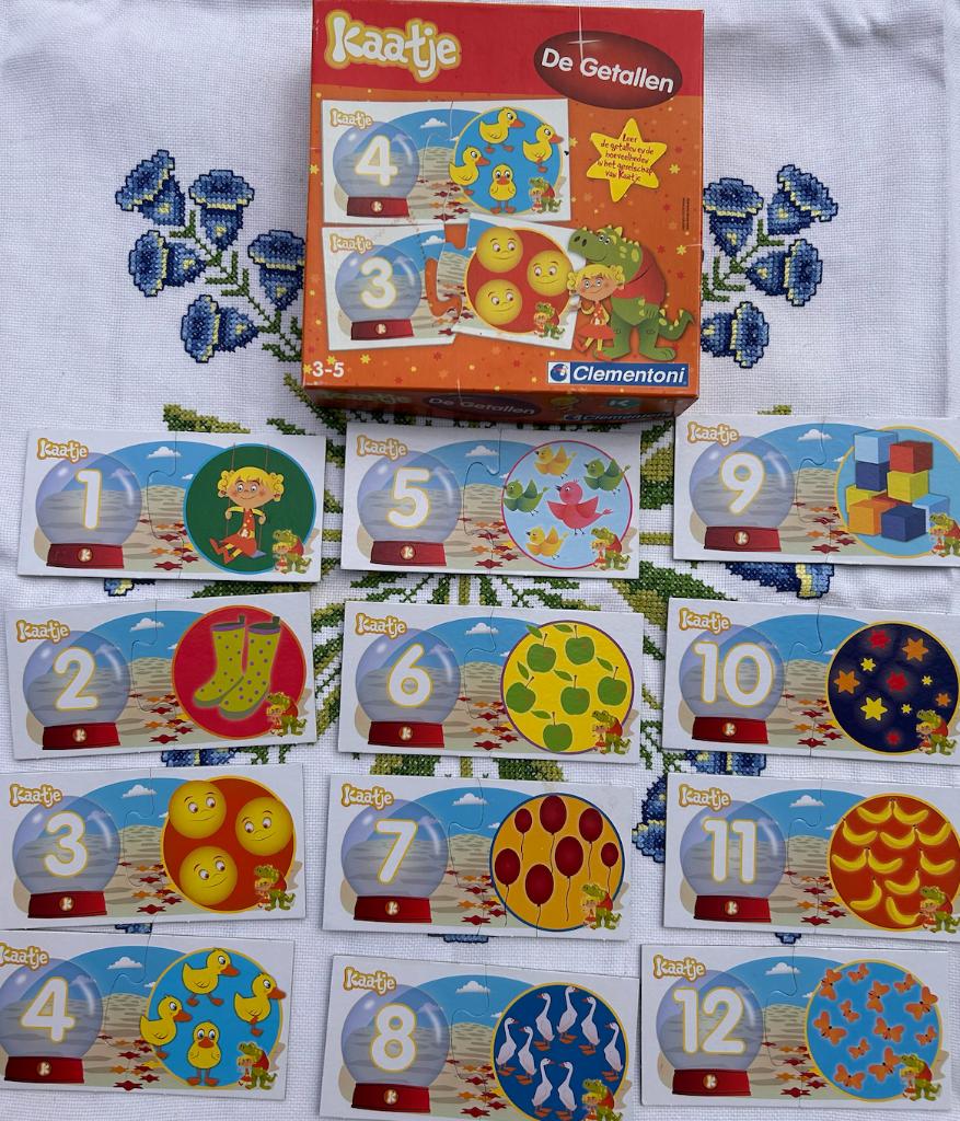 Puzzel Kaatje 'De getallen', Kinderen en Baby's, Speelgoed | Kinderpuzzels, Ophalen of Verzenden, Zo goed als nieuw