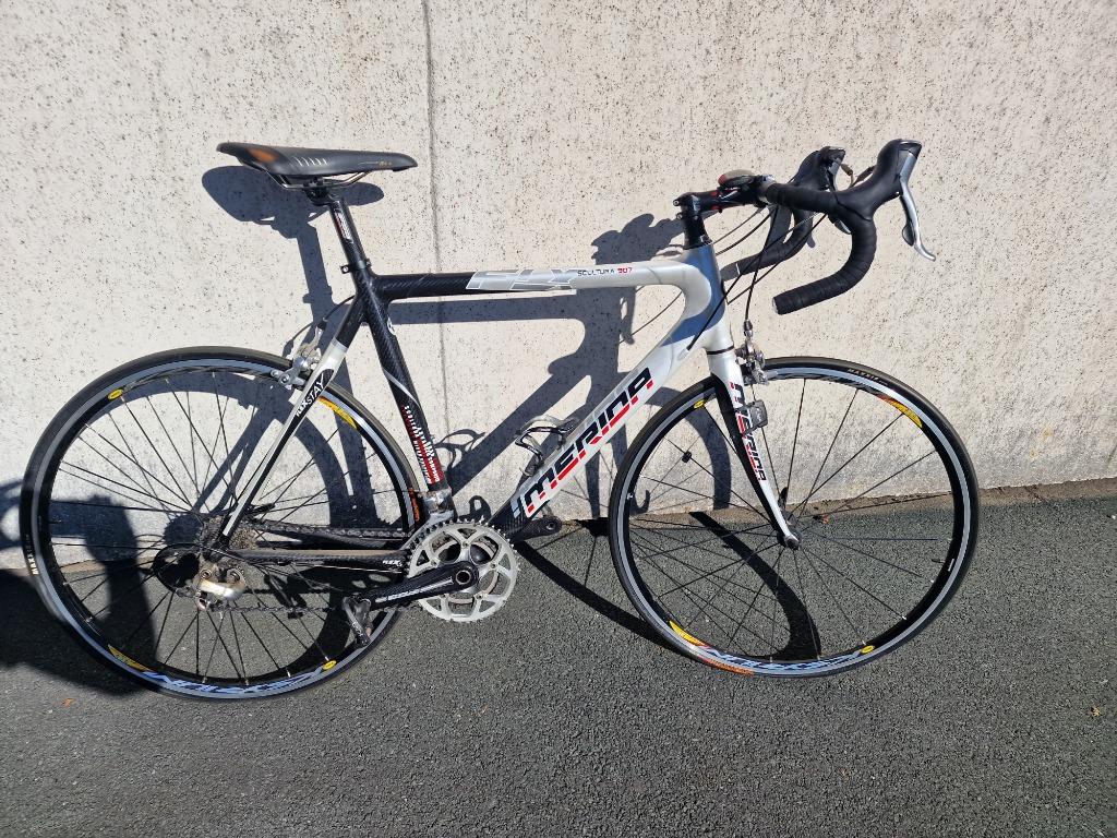 Vélo de course Mérida scultura édition limited taille L, Enlèvement ou Envoi, Comme neuf, Carbone, Hommes