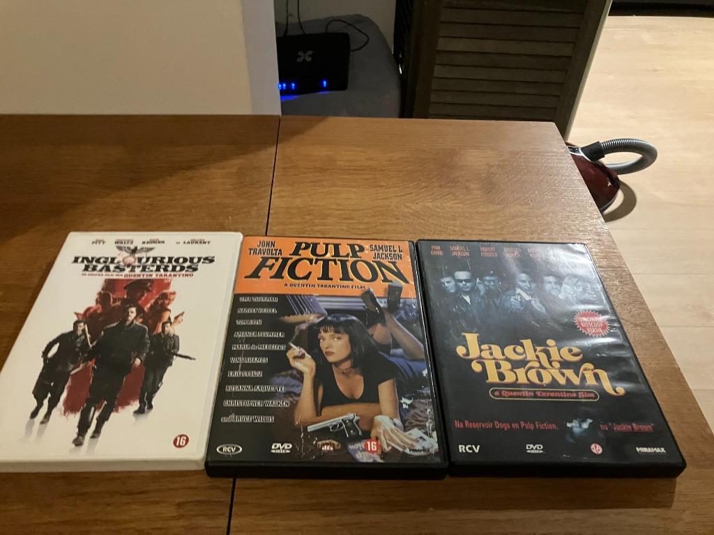 inglourious bastards / pulp fiction / jackie brown 5euro/dvd, Ophalen of Verzenden