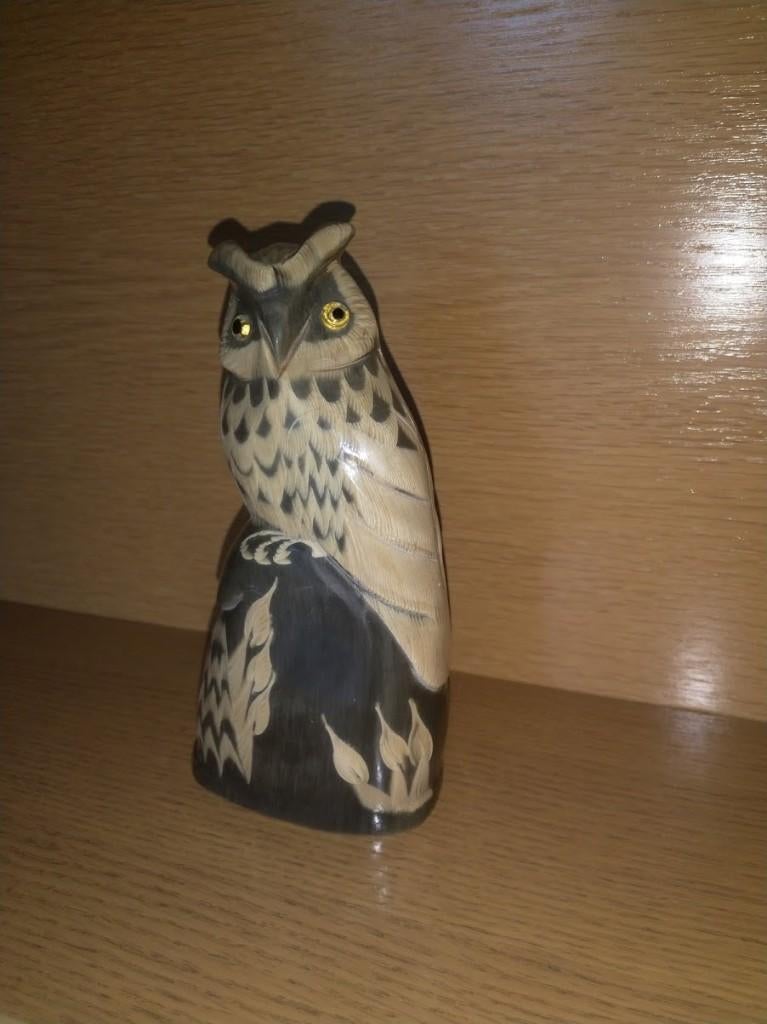 UIL in hoorn 14,5 cm x 7,5cm, Antiek en Kunst, Ophalen of Verzenden