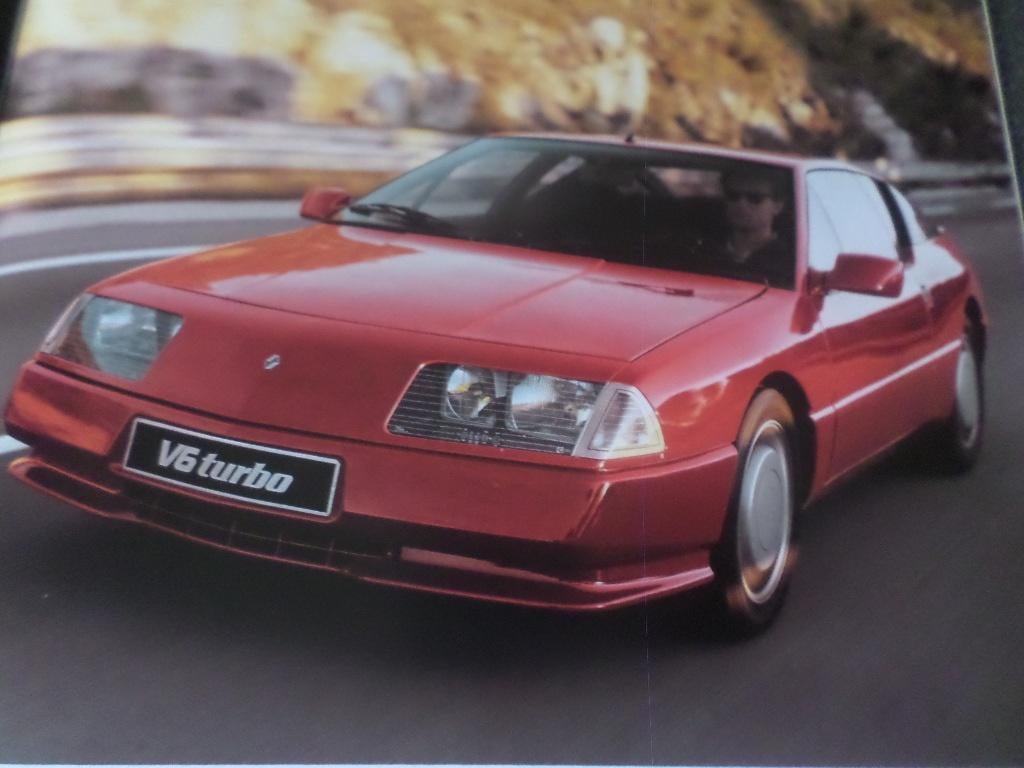 Renault Alpine V6 GT en Turbo Brochure, Boeken, Ophalen of Verzenden, Renault